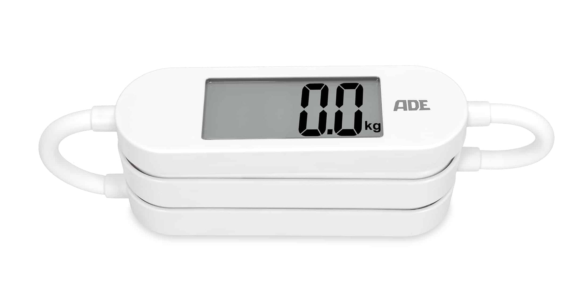 ADE Paketwaage BE2301 – Tragkraft 180 kg, Teilung 100 g, Wiegefläche 24,5 × 30 cm, Weiss