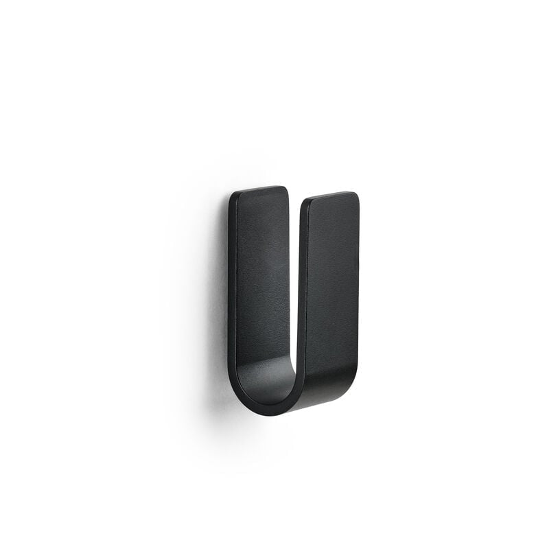 Zone Denmark Haken Ume – 3,4×3,5×8 cm, Aluminium, Wandmontiert, Schwarz