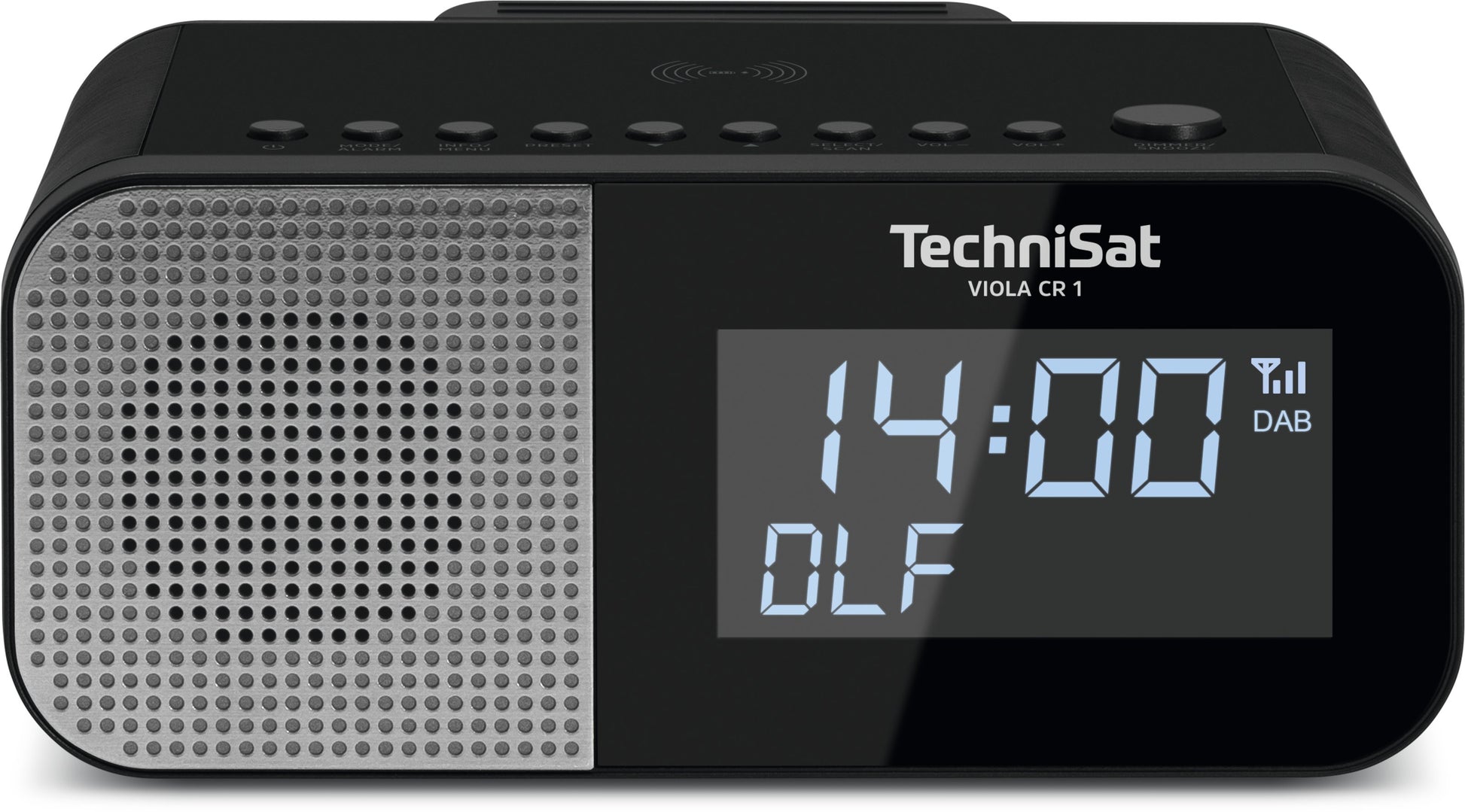 TechniSat Viola CR1 – Radiowecker – DAB+, UKW, Netzbetrieb – Schwarz