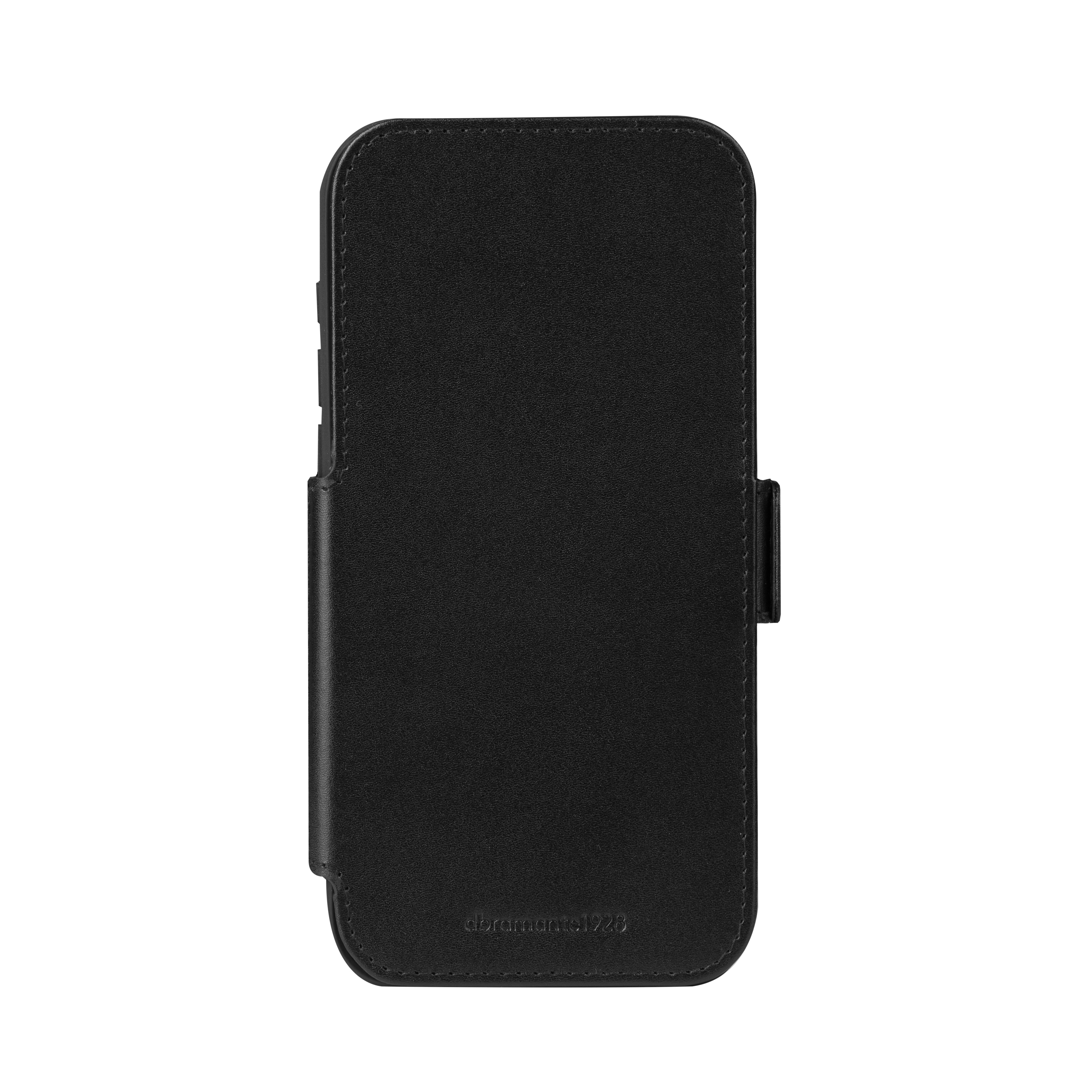 dbramante1928 Copenhagen Wallethülle – für Apple iPhone 17 Pro, mit Ständer, 3 Kartenfächer, Leder, schwarz