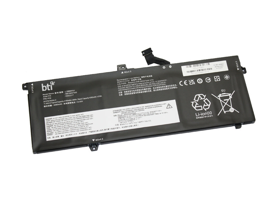 Origin Storage Notebook-Akku – für ThinkPad X395, X390, X13 – 48 Wh, 11,4 V (6 Zellen)