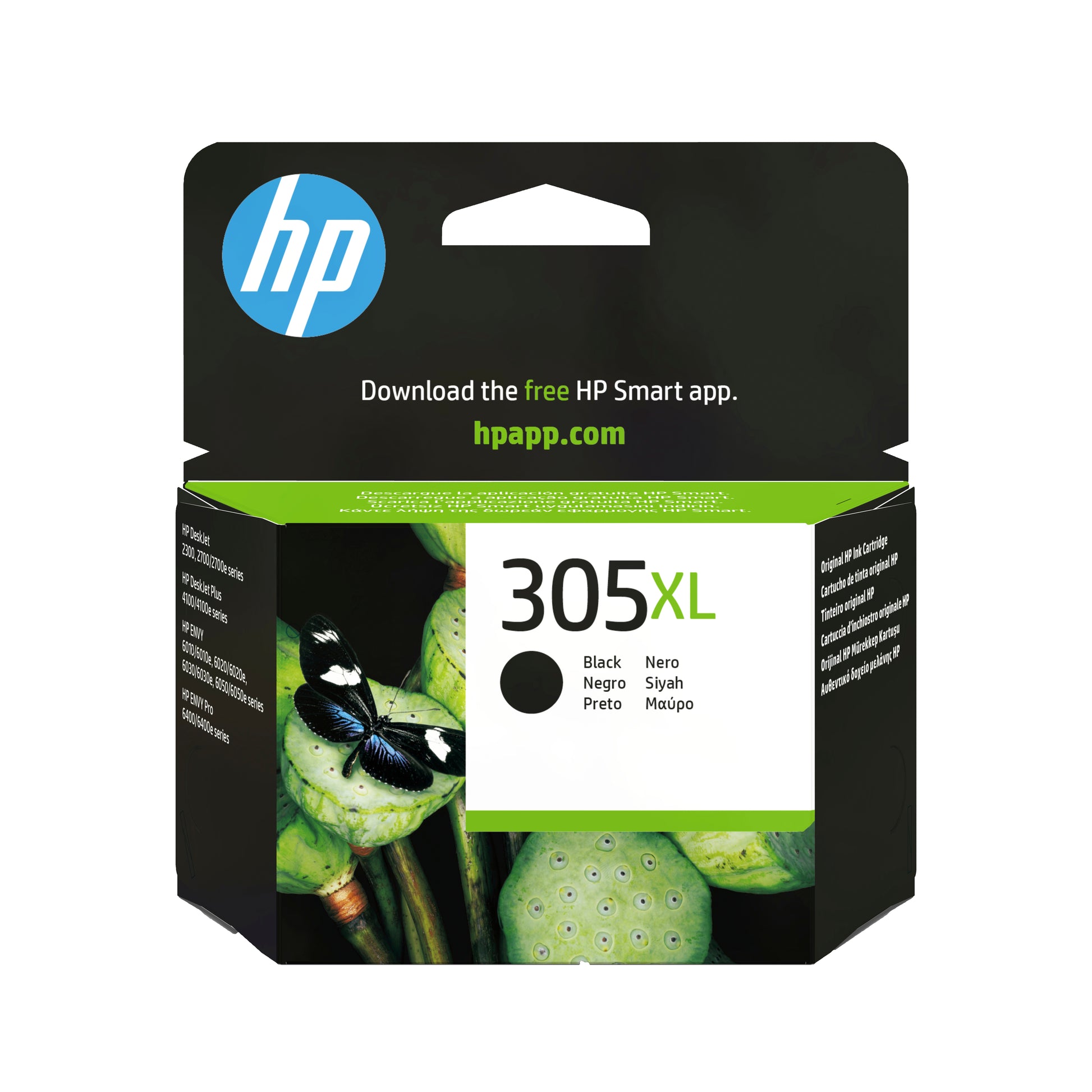 HP Tintenpatrone 305XL, Schwarz, Hohe Reichweite, Original
