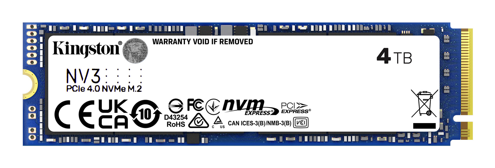 Kingston NV3 – 4000G, 4 TB, M.2 2280 NVMe SSD
