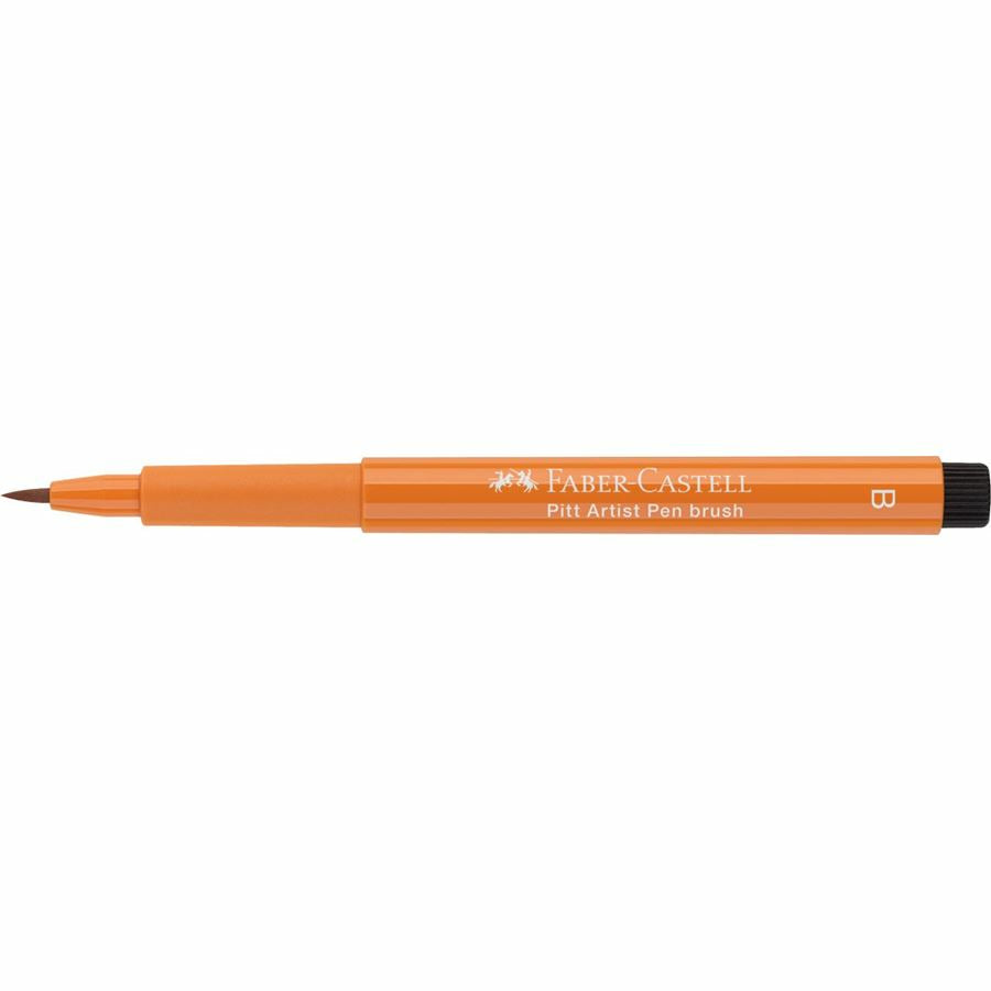 Faber-Castell Pitt Artist Pen Brush Pinselstift – Pinselspitze, 2,5 mm, pigmentiert, wasserfest, Terrakotta