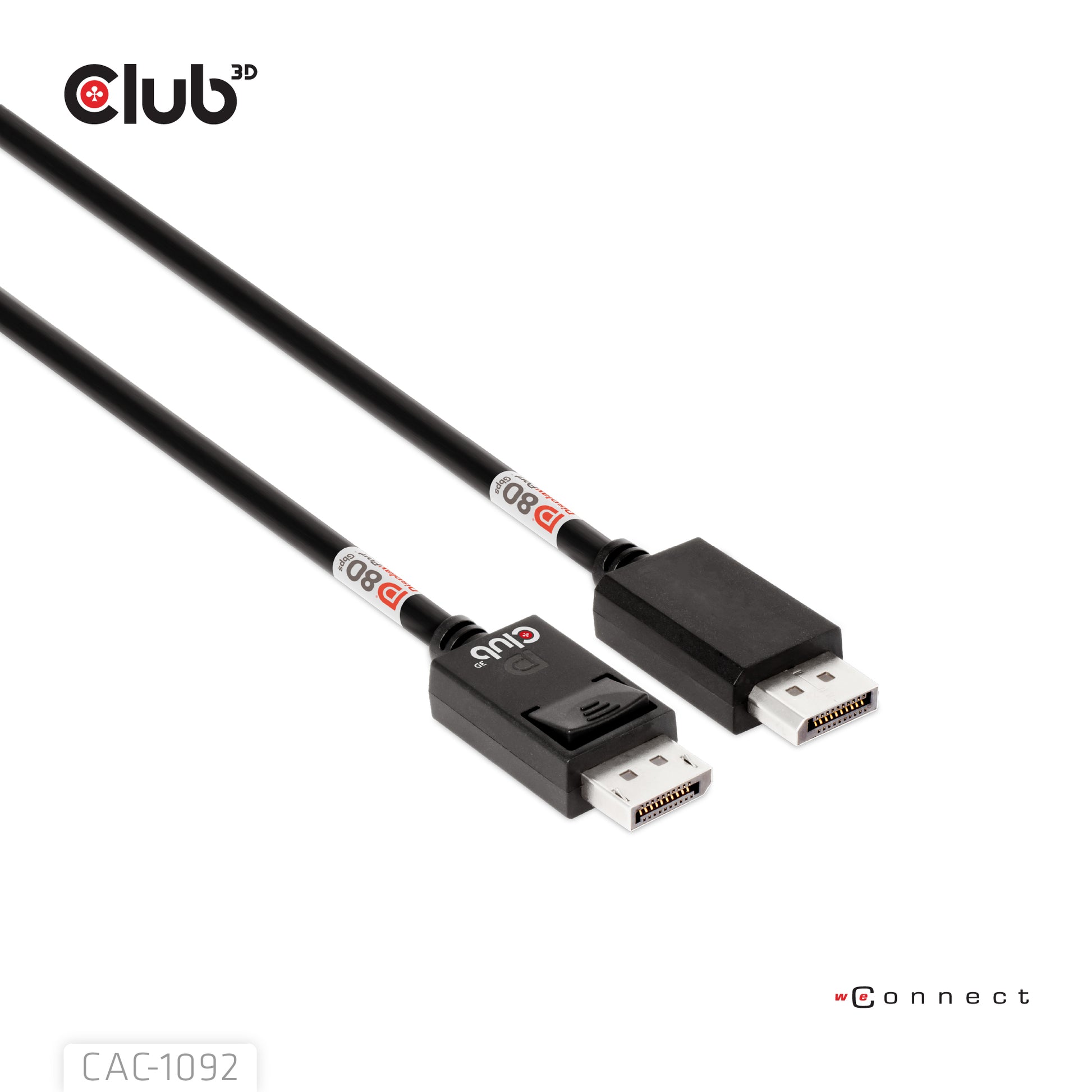 CLUB3D DisplayPort Kabel DP 2.1 10K 60 Hz – 1,6 m