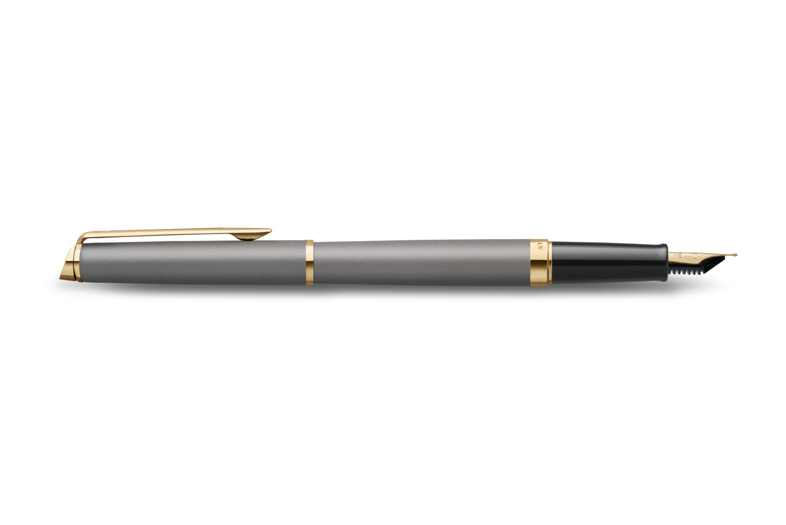 Waterman Hémisphère US Ed. – Mittlere Feder – für Rechts- & Linkshänder – Steingrau, Blau – Patronen/Konverter