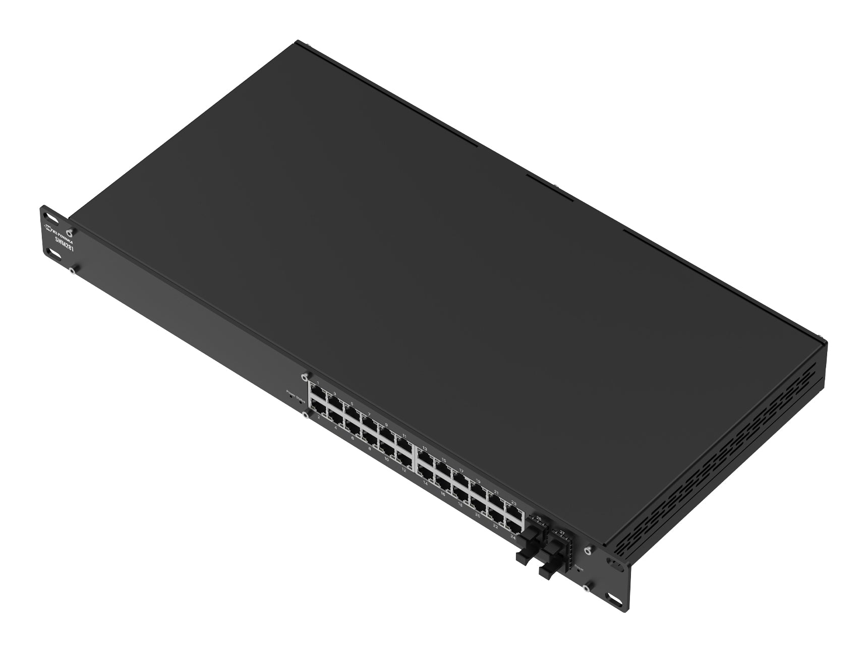 Teltonika SWM281 – Managed Switch – 24×GbE, 4×SFP, L2+, 19" Rack