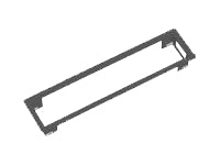Bachmann POWER FRAME Einbaurahmen Medium Einbausteckdosenleiste, 4-fach, Einbau – schwarz