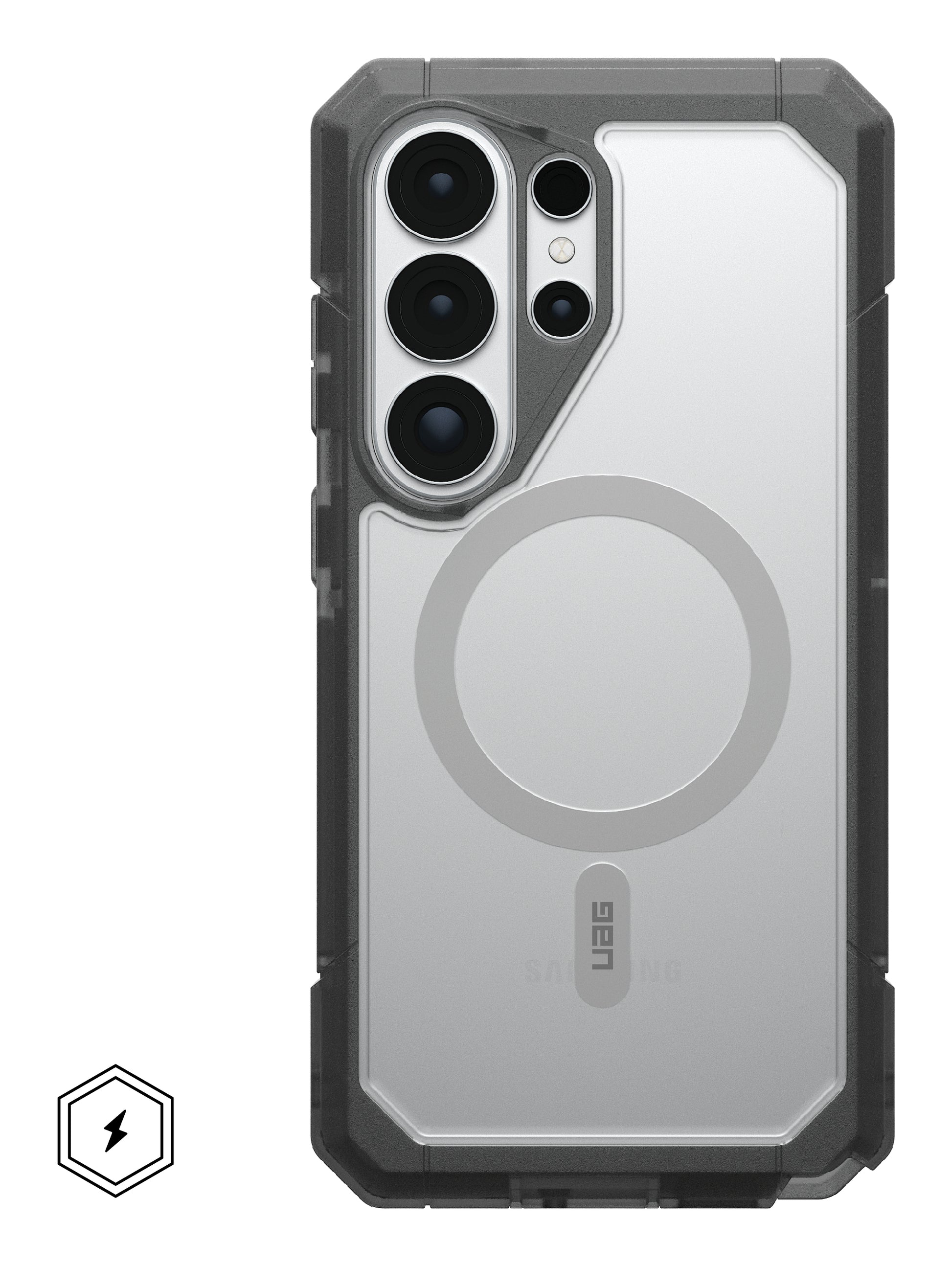 Urban Armor Gear UAG Trooper Backcover – für Samsung Galaxy S26 Ultra, MagSafe, mit Ständer, PC, Transparent