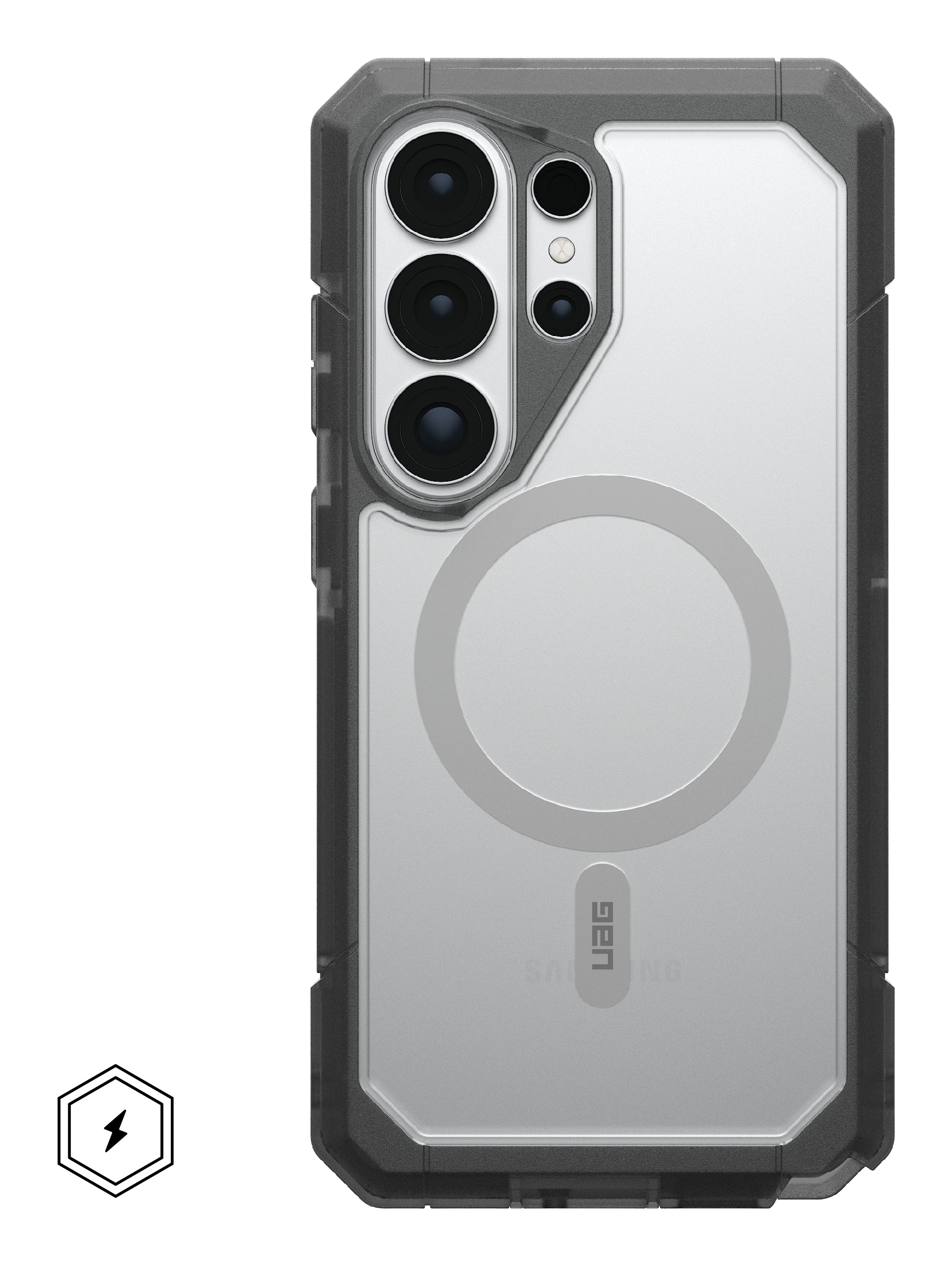 Urban Armor Gear UAG Trooper Backcover – für Samsung Galaxy S26 Ultra, MagSafe, mit Ständer, PC, Transparent