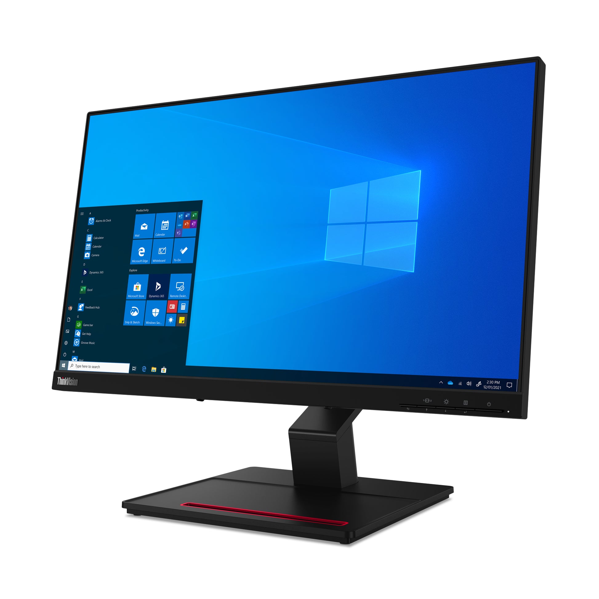 Lenovo T24t-20 – Monitor, 23,8", 1920 × 1080 (Full HD), Touch, VGA, HDMI, DisplayPort
