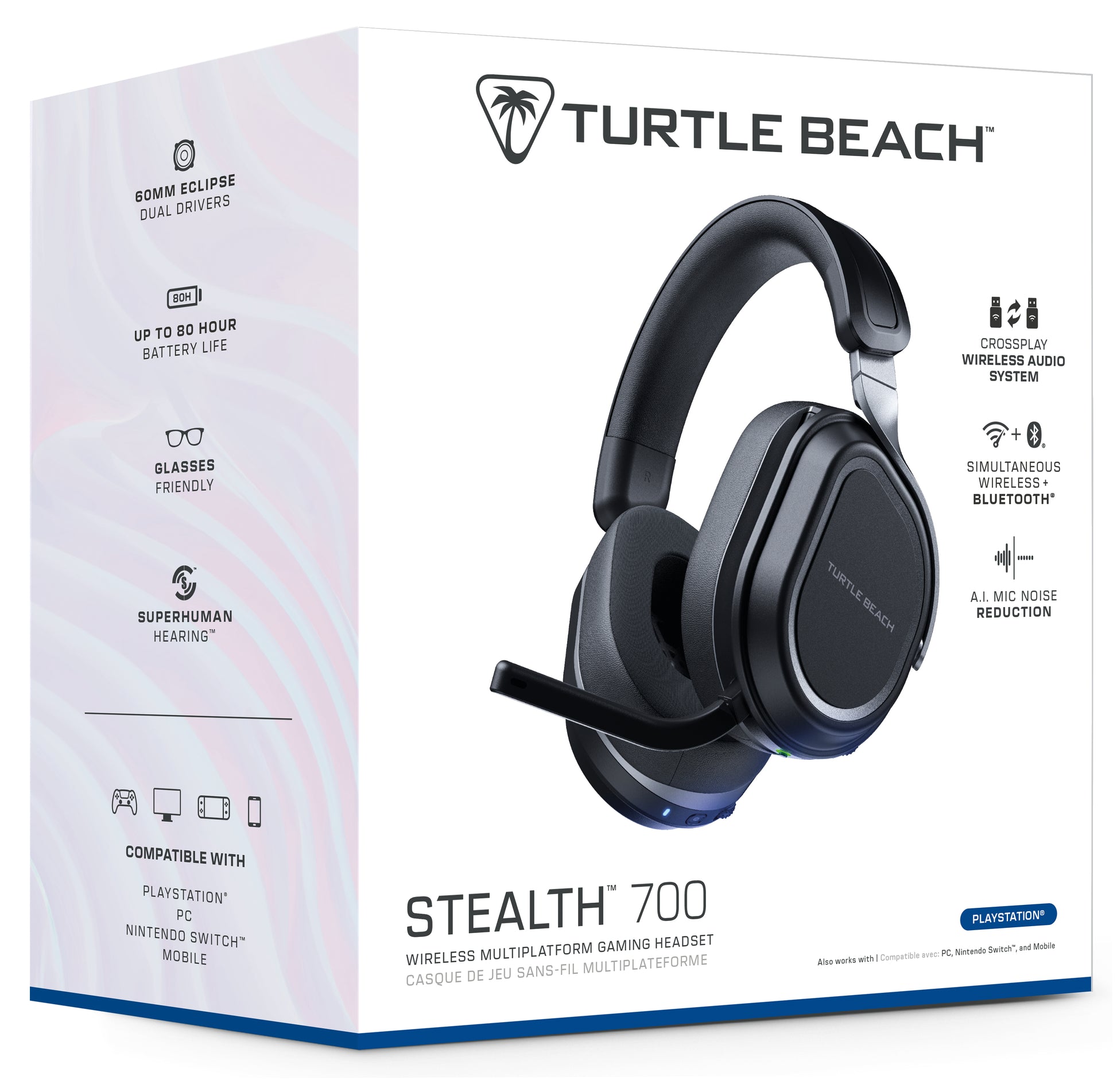 Turtle Beach Stealth 700 GEN3 – Gaming-Headset – Bluetooth 5.2 – für PS5/PC/Steam Deck und mehr – bis zu 80 h