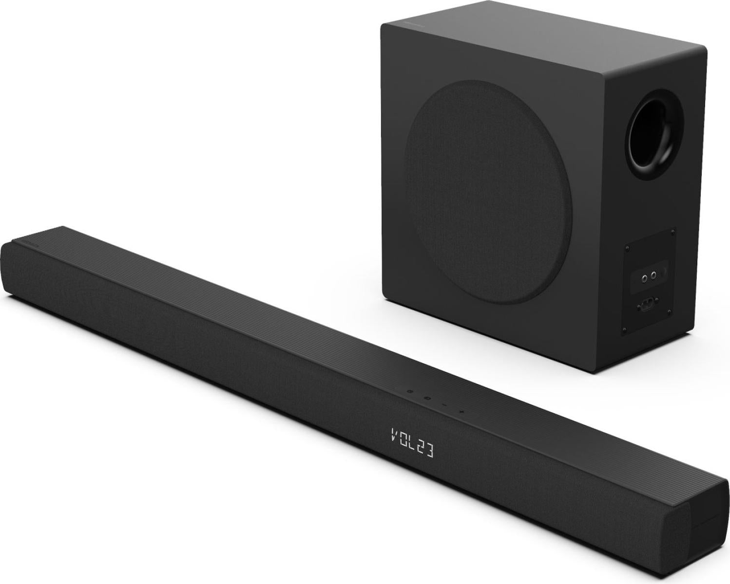Hisense HS3100 – Soundbar – 3.1, DTS Virtual:X/Dolby Digital, mit kabellosem Subwoofer & Rears, 480 W – Schwarz