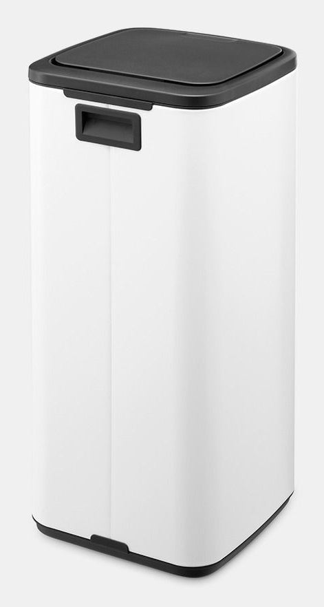 Brabantia Papierkorb Bo – 30 l – Stahl, Weiss – B × H 280 × 650 mm