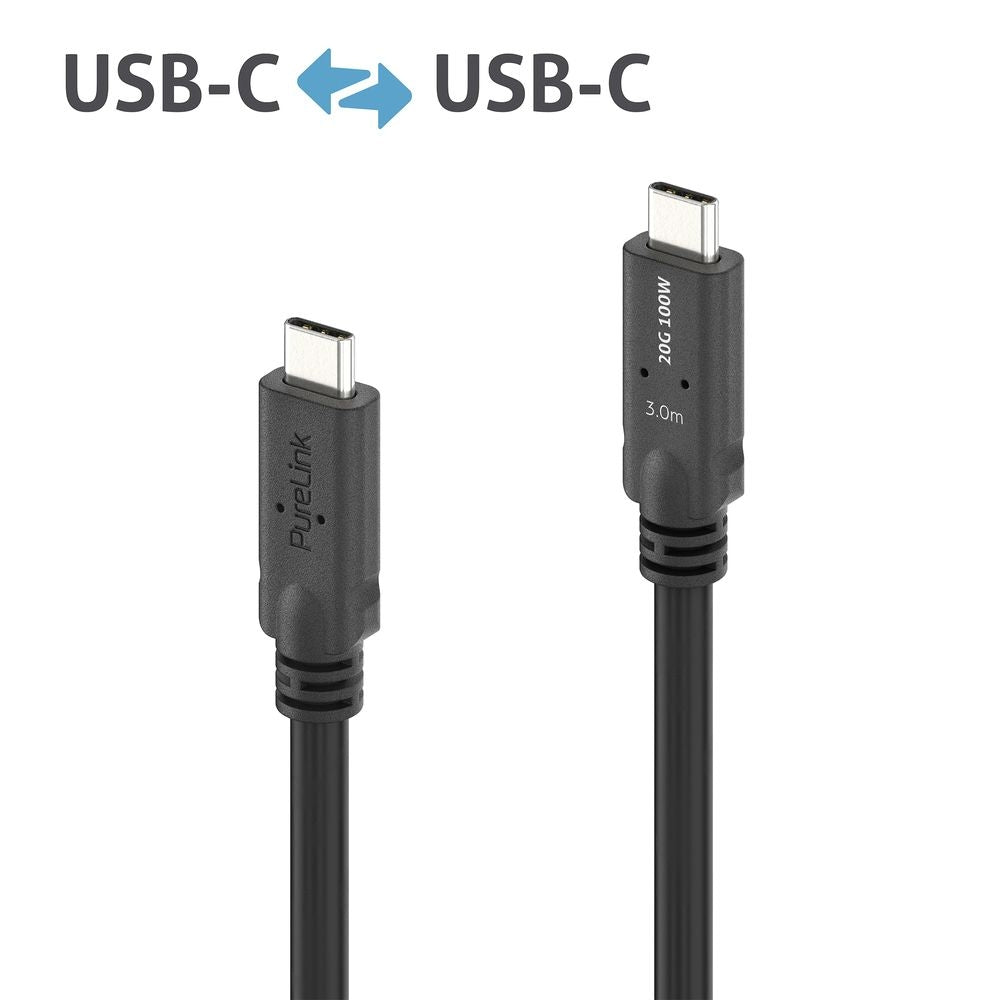 PureLink USB-Kabel, USB-C zu USB-C, 2 m, USB4, Lade-/Datenkabel