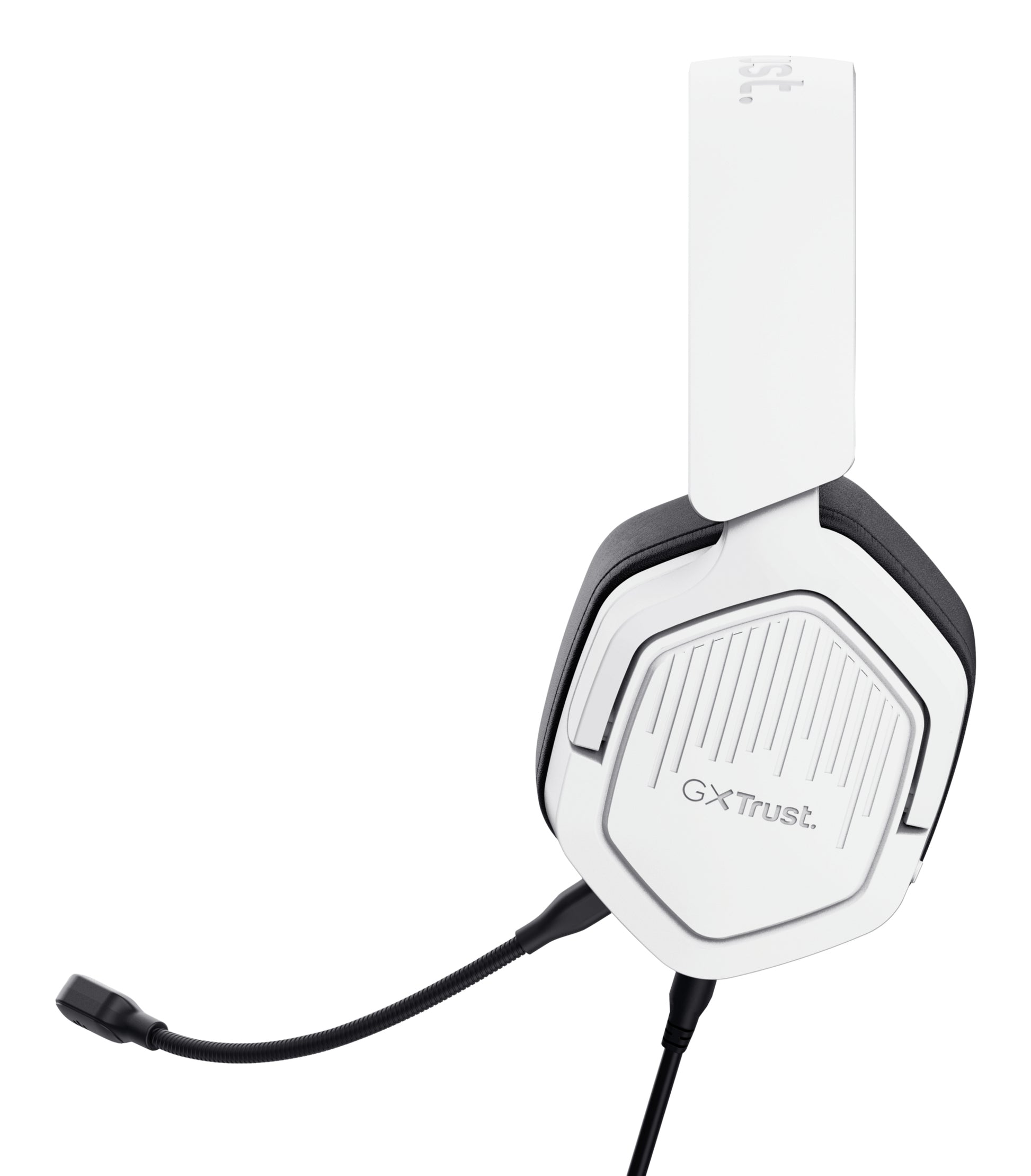 Trust GXT492W Gaming-Headset – Over-Ear, Stereo, Kabelgebunden, 3,5 mm Klinke, für PC, PS4/PS5, Xbox und mehr, Weiss