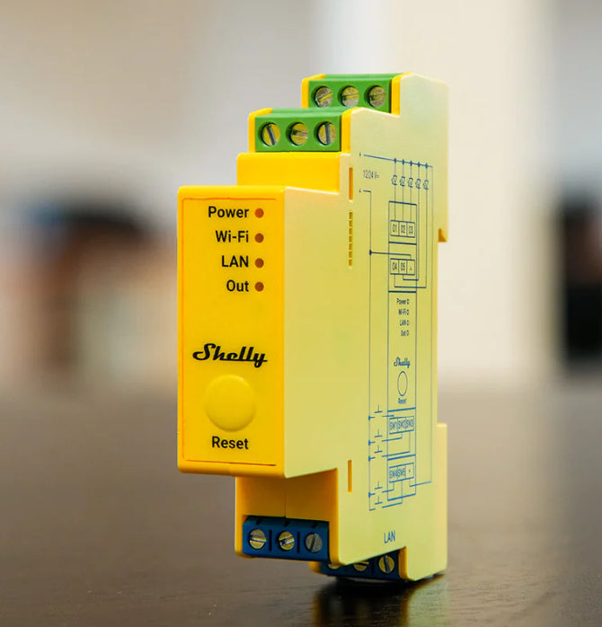 Shelly RGBWW RM – Zubehör – DIN-Schienen-LED-Controller – RGBWW, WLAN/Bluetooth – für Alexa, Google Assistant