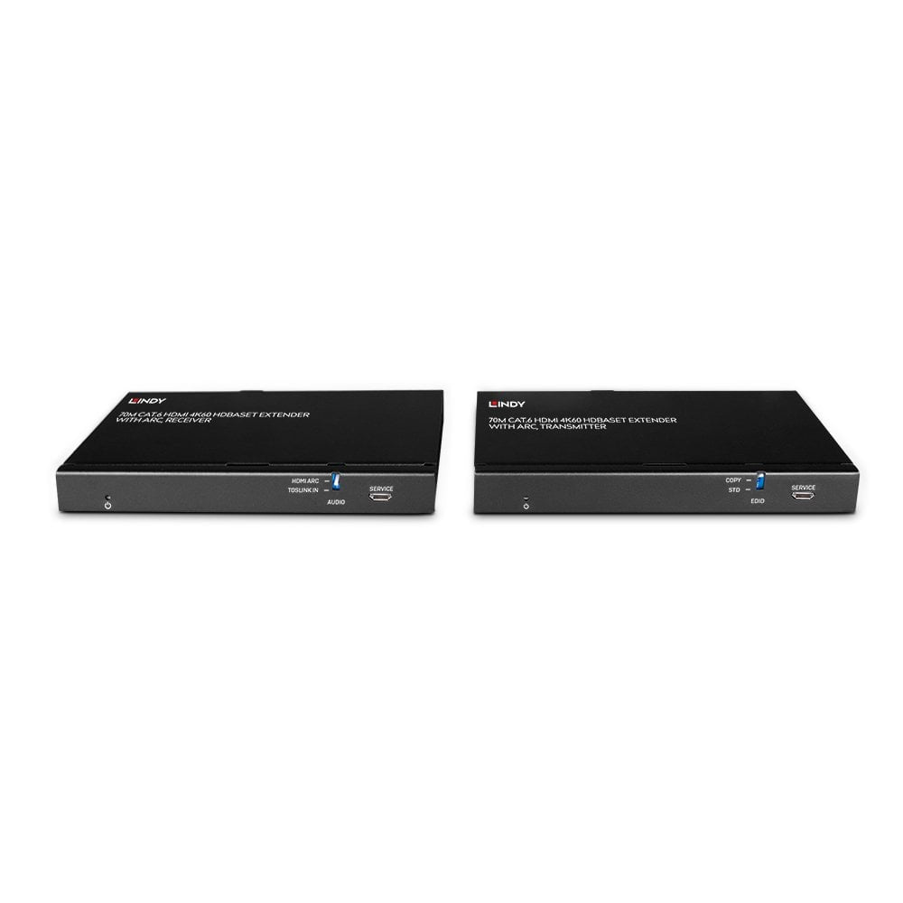 Lindy HDBaseT Extender, HDMI, 4K60, bis 70 m, ARC, IR/RS-232, Cat-6