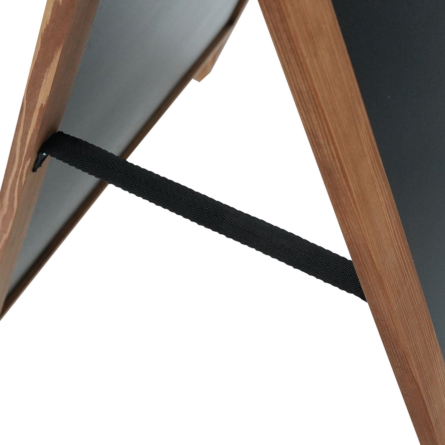Europel Kundenstopper – 660 × 1'280 mm – Kiefernholzrahmen natur, Melamin (beschichtet), schwarz