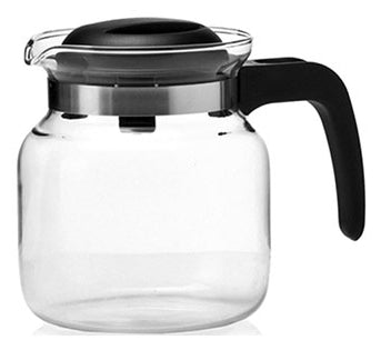 Montana Teekanne – 1,3 l, Ø 13,5 cm, Borosilikatglas/Kunststoff (PP), abnehmbarer Deckel, spülmaschinenfest