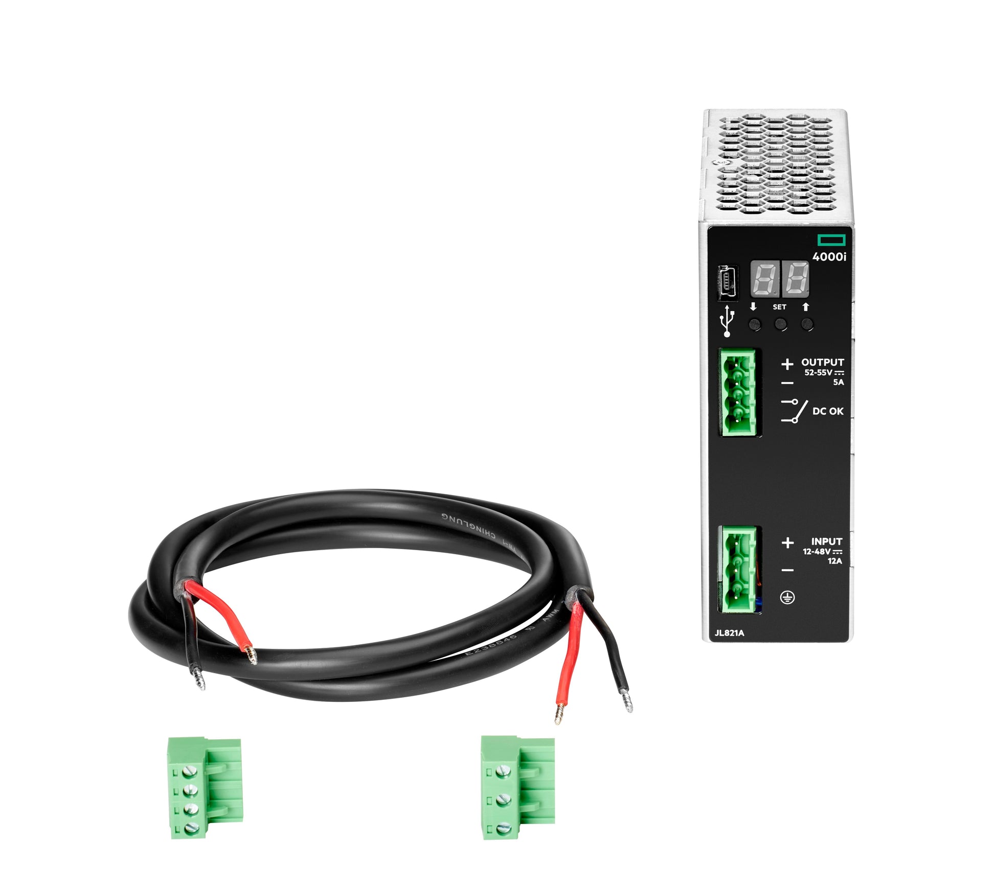 HPE Netzteil 240 W – 54 V DC, Eingang 12–48 V DC, DIN – für Aruba 4000i