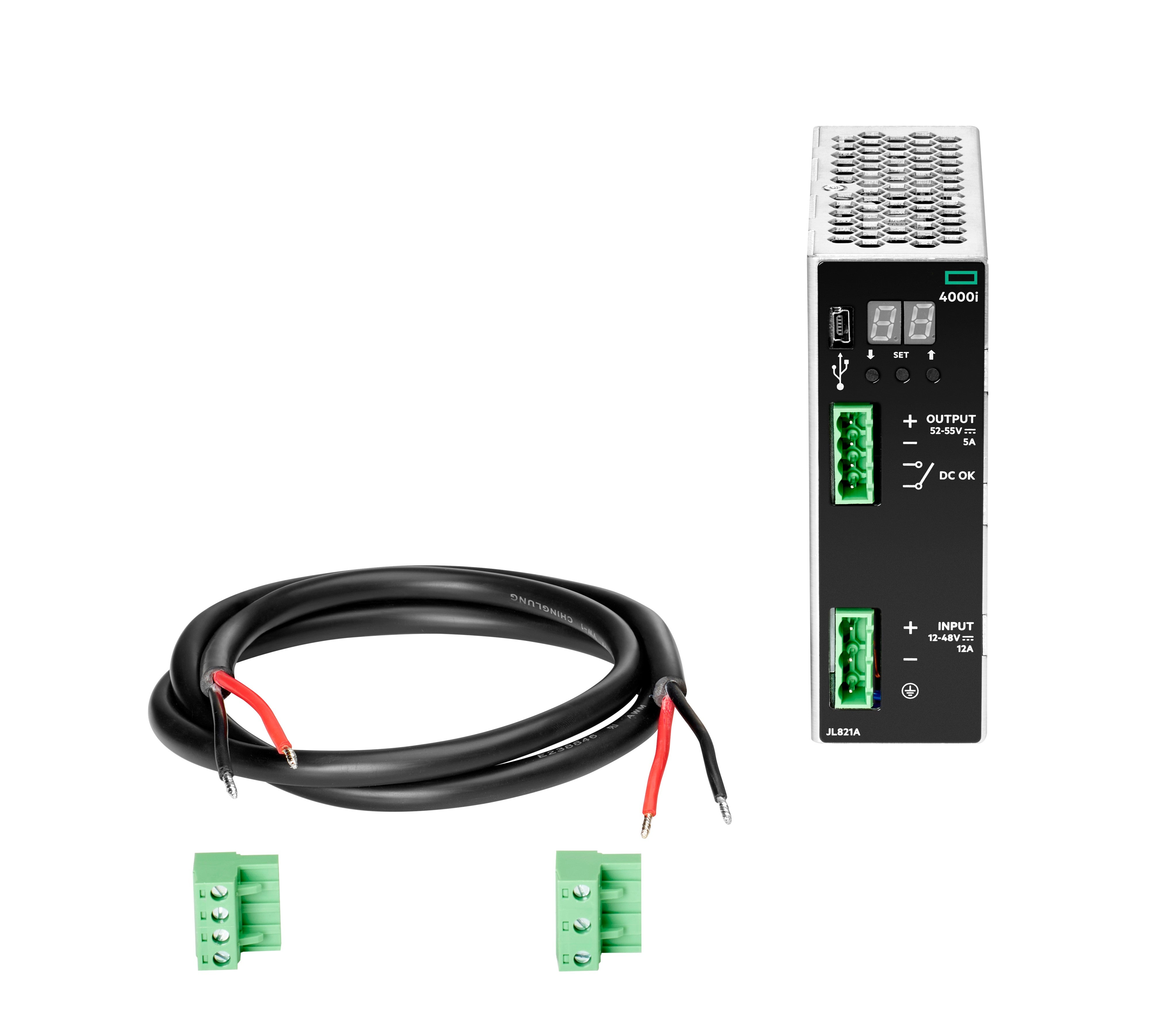 HPE Netzteil 240 W – 54 V DC, Eingang 12–48 V DC, DIN – für Aruba 4000i