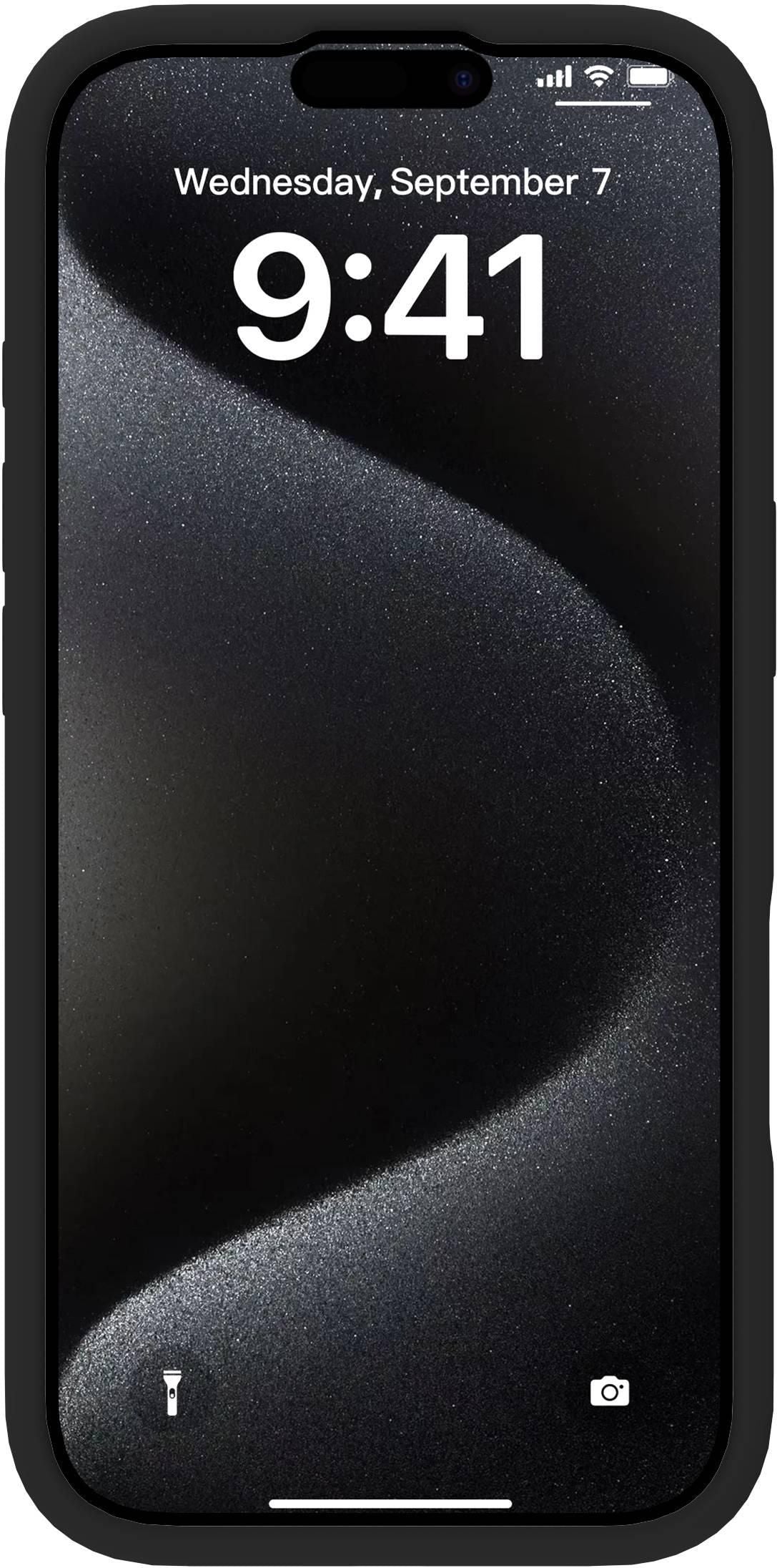 eSTUFF INFINITE (GRS) ROME Backcover – für Apple iPhone 17, MagSafe, Silikon, Schwarz, bis 2 m Sturzsicher