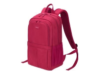 DICOTA Notebook-Rucksack ECO SCALE – 19,5 l, mit Tablet-Fach, rPET-Polyester – Rot, 295 × 450 × 170 mm