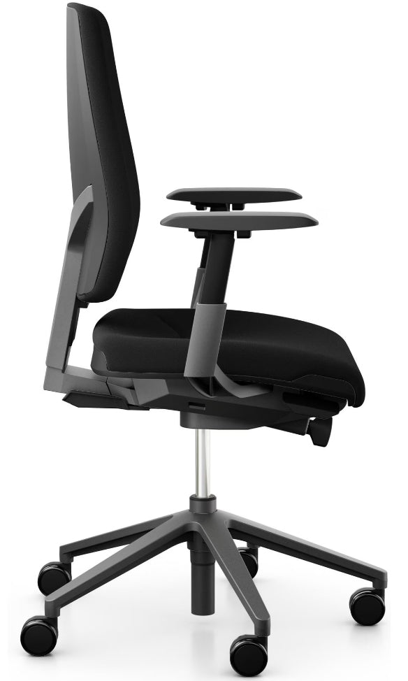 Giroflex Bürostuhl 68 – Sitzhöhe 40–52 cm, 120 kg, Schwarz