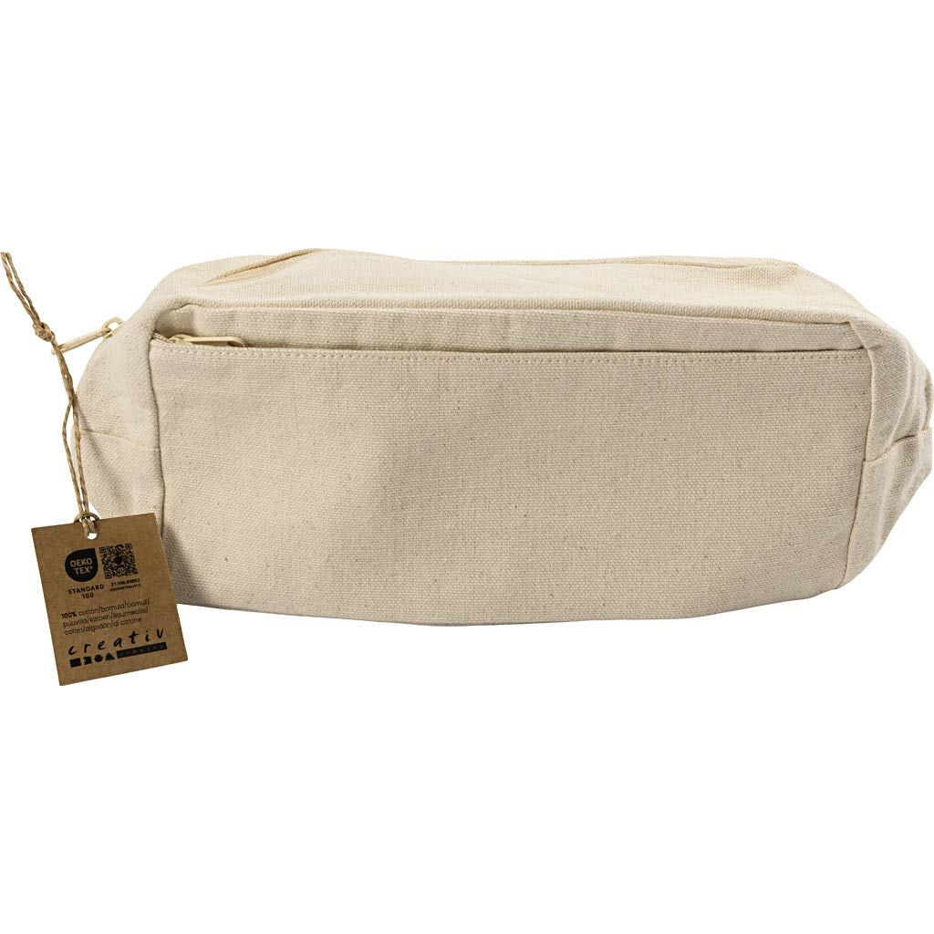 Creativ Company Schlamperetui, weiss, Baumwolle, 23 × 10 × 7 cm, 1 Stk.
