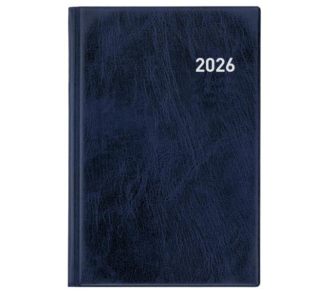Biella Terminia Agenda – 1 Woche/2 Seiten, gebunden, 14,5 × 20,5 cm, 2026, Dunkelblau, FSC