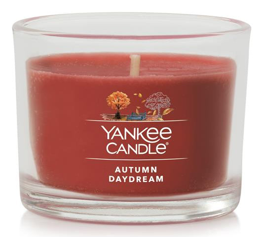 Yankee Candle Autumn Daydream – Duftkerze, Votivkerze im Glas, 7–10 h
