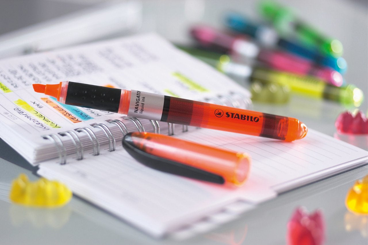 STABILO Navigator Textmarker Orange – Keilspitze, 1–4 mm