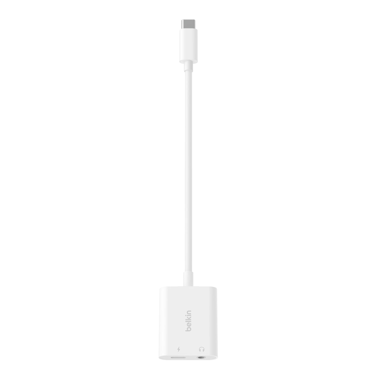 Belkin RockStar USB-C Multiport-Adapter – USB-C zu 3,5 mm + USB-C (PD 60 W) – für iPhone & Android