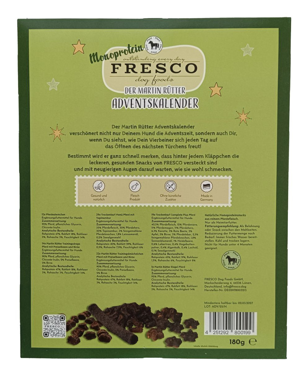 Fresco Adventskalender Mono – Pferd – 180 g