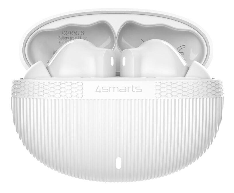 4smarts SkyBuds Screen ANC – True Wireless In-Ear Kopfhörer – Bluetooth – Weiss – bis 20 h