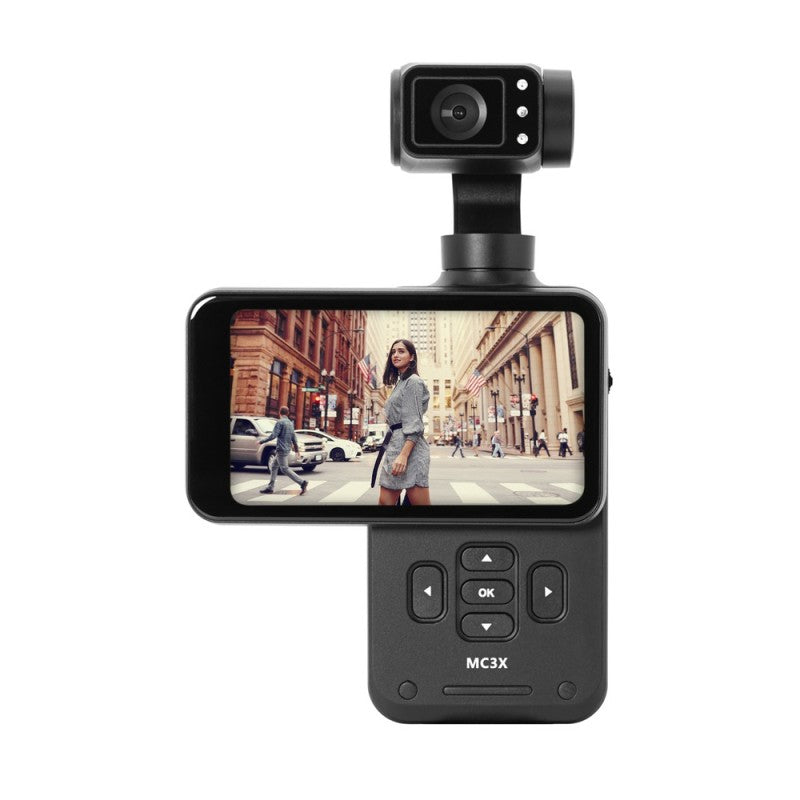 AgfaPhoto Mini DV Gimble Kamera MC3X, Realishot – Gimbal-Kamera, 8 MP, 4K, Schwarz