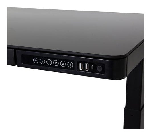 Contini Stehtisch – 60 × 121 cm – Schwarz – Höhenverstellbar