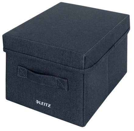 Leitz Faltbox 8 l – faltbar – Karton – dunkelgrau – 190 × 160 × 285 mm