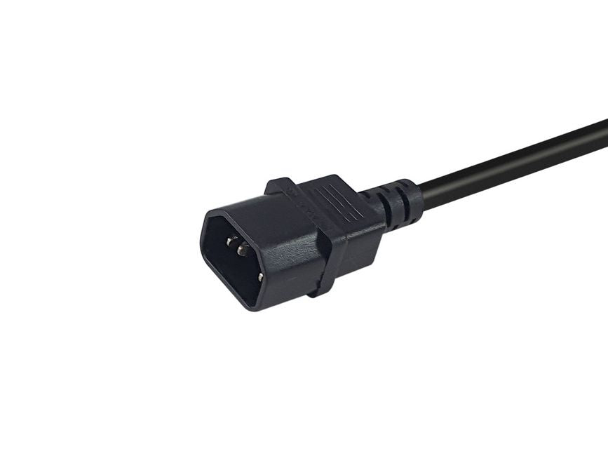 Equip Netzkabel – IEC C14 zu IEC C15, 1,8 m, 250 V/10 A, schwarz
