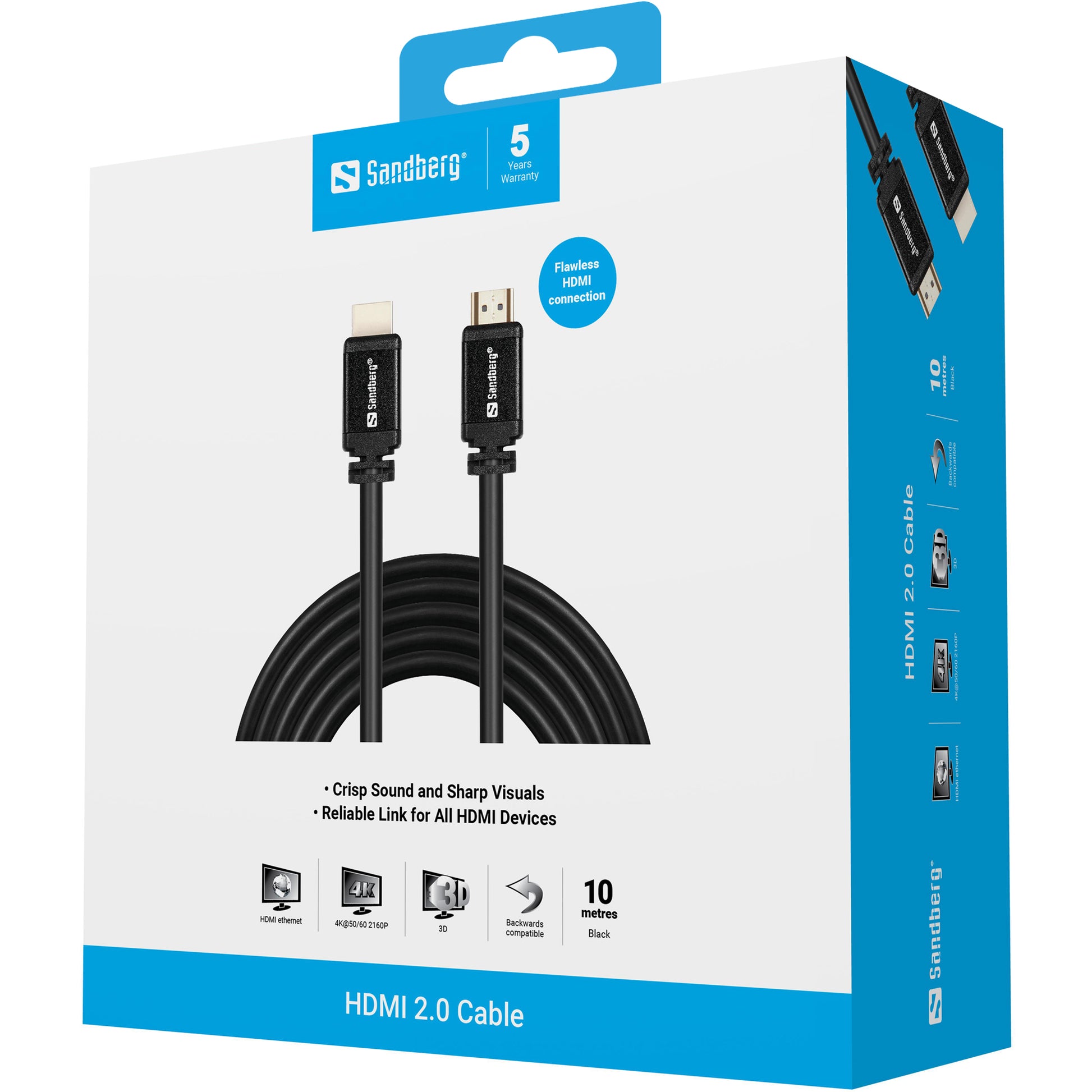 Sandberg HDMI-Kabel, Schwarz