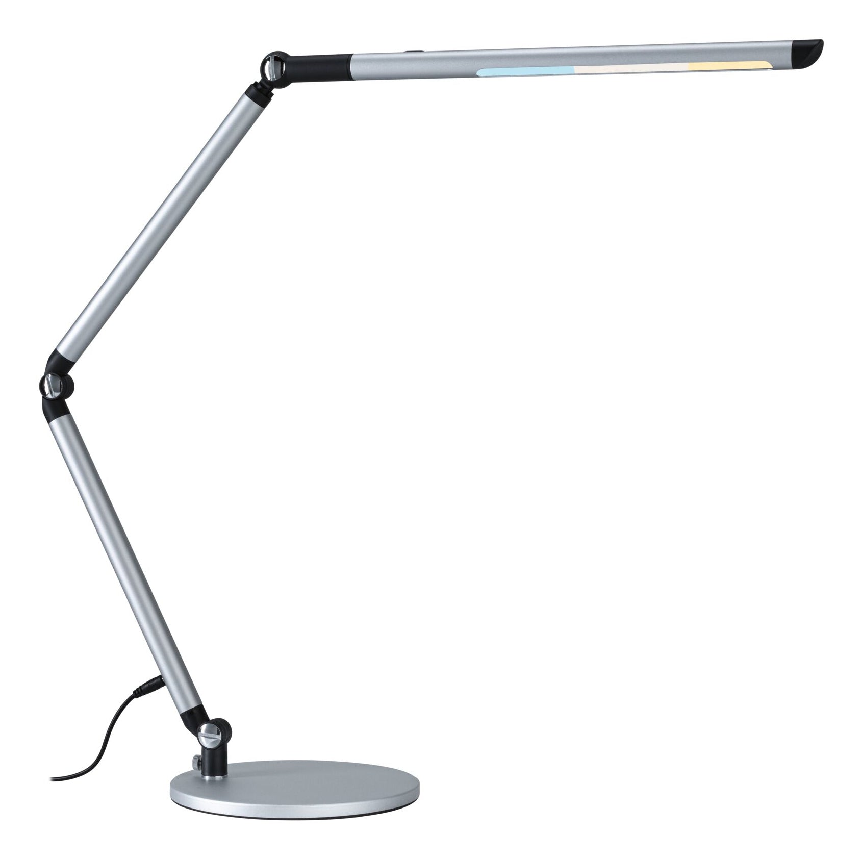 Paulmann Tischleuchte FlexBar – 72,5 × 19 × 36,2 cm, 1000 lm, 9,5 W, 3000–6500 K, dimmbar, silber