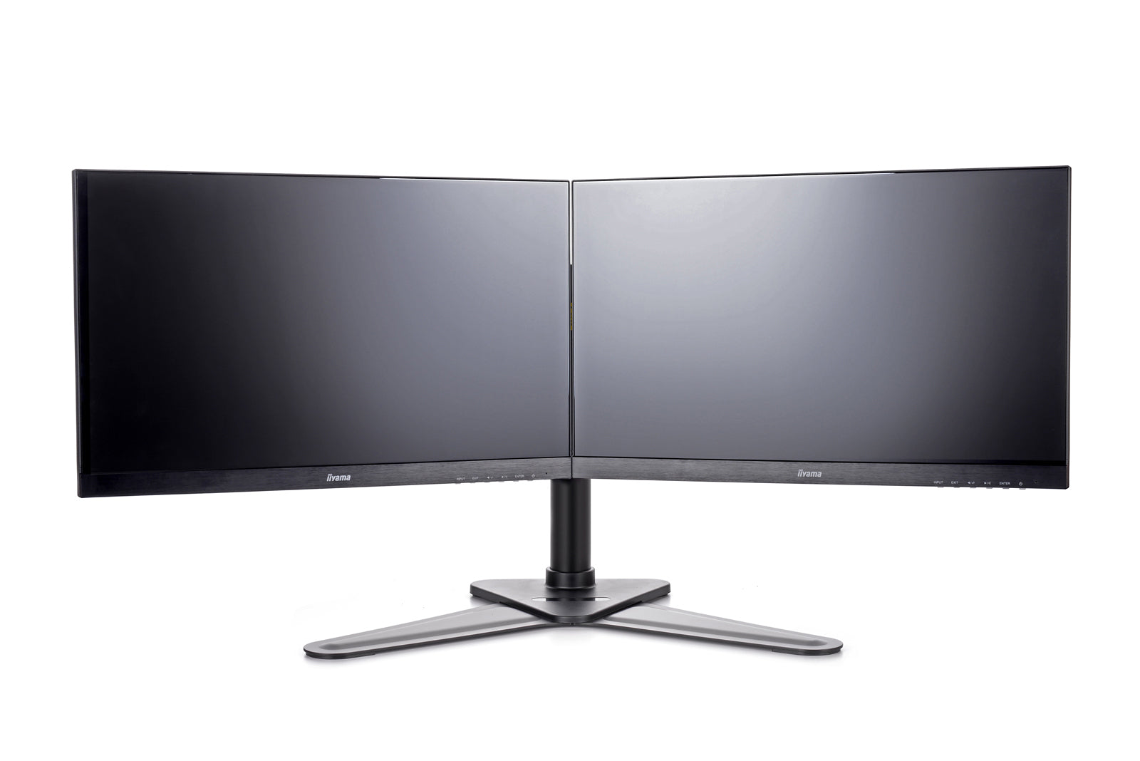 iiyama Monitorarm, Dual, Standfuss, bis 30", VESA 100 × 100 mm, 10 kg