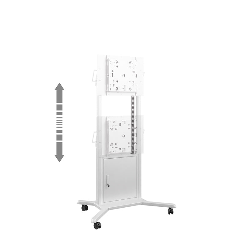 Hagor TV-Wagen – 55" – VESA 200×200–400×400 – bis 45 kg, motorisiert, mit Rollen, für Samsung WM55H und WM55R