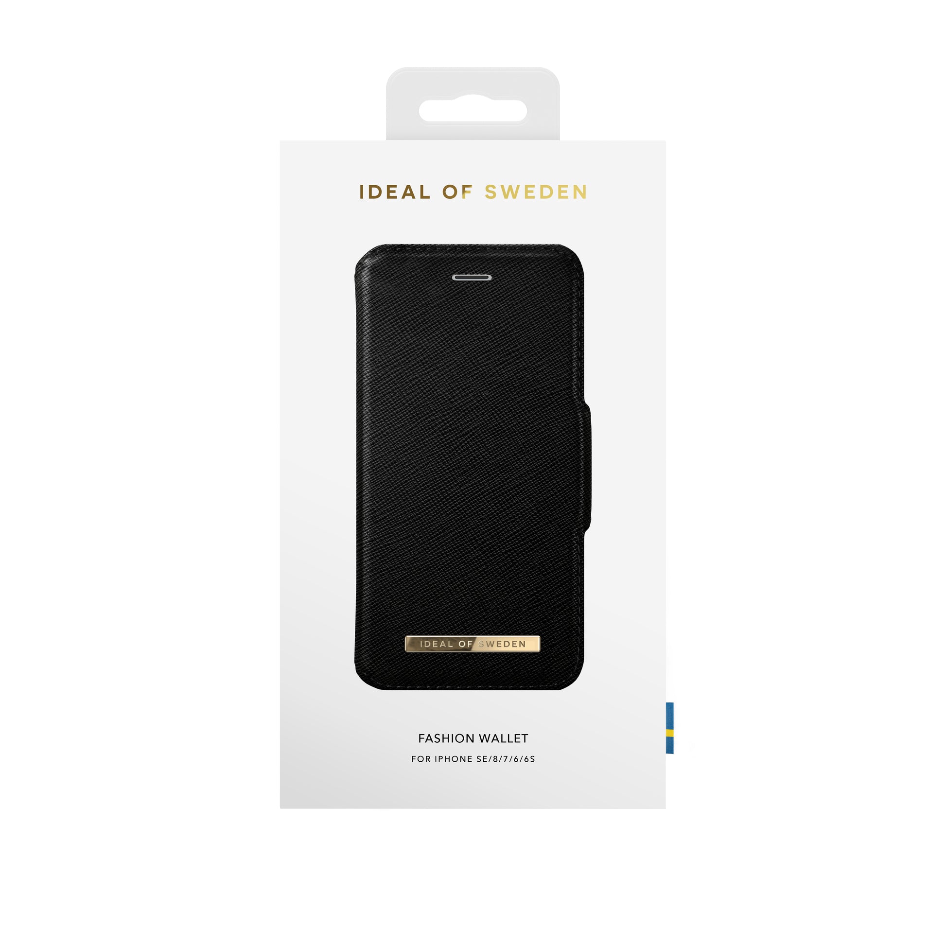 Ideal of Sweden – Booklet-Hülle – für Apple iPhone 6–8/SE (2020) – Saffiano Schwarz – mit Kartenfach