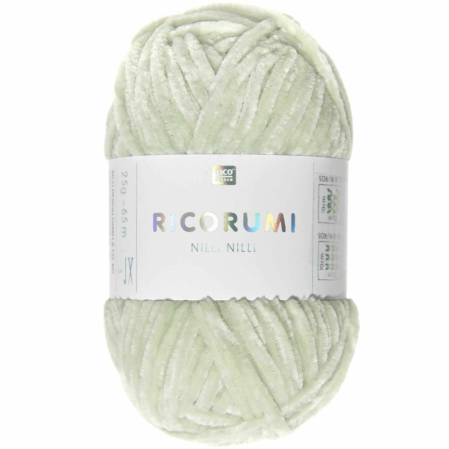 Rico Design Ricorumi Nilli Nilli Garn Mint – Polyester, 25 g, 65 m, Nadel 3 mm, 1 Stk.