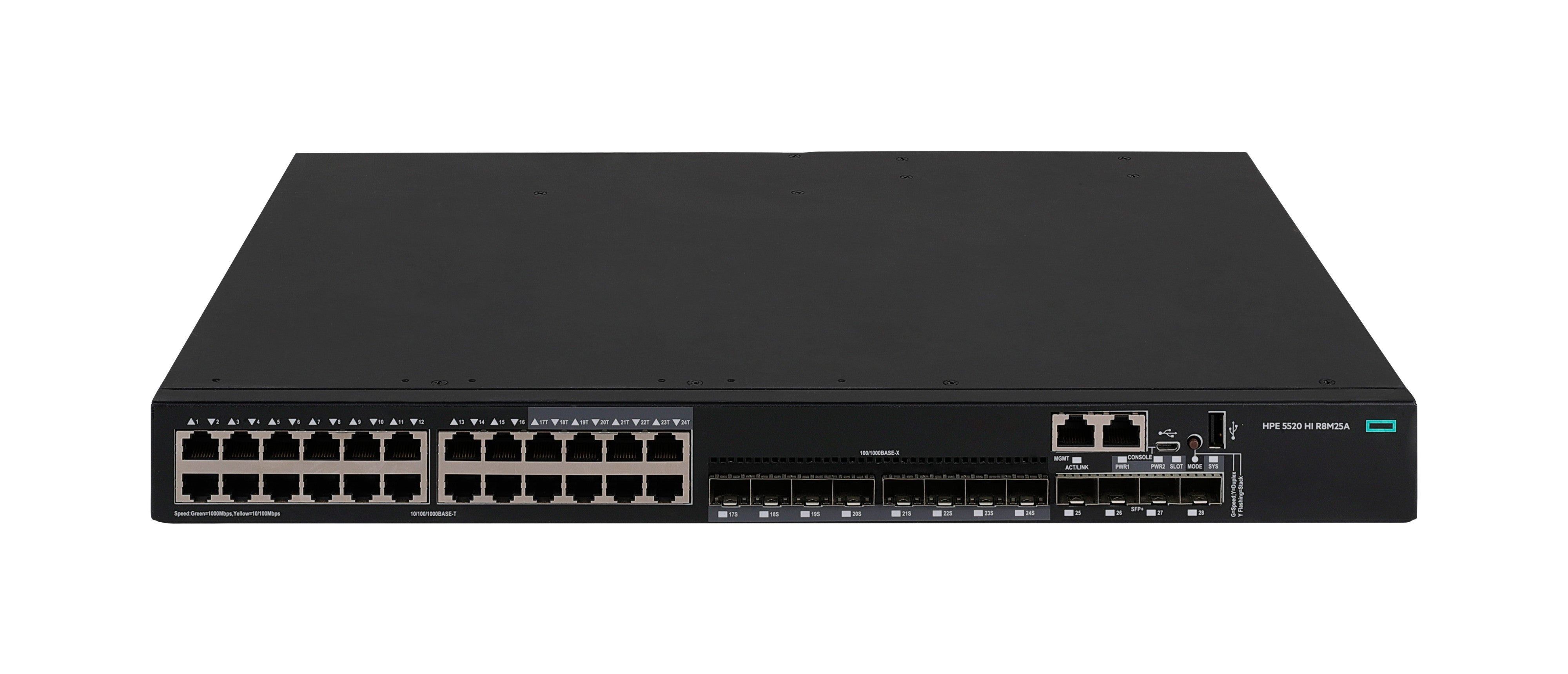 HPE 5520HI – Managed Switch – 24×GbE, 4×SFP+, L3, 1U