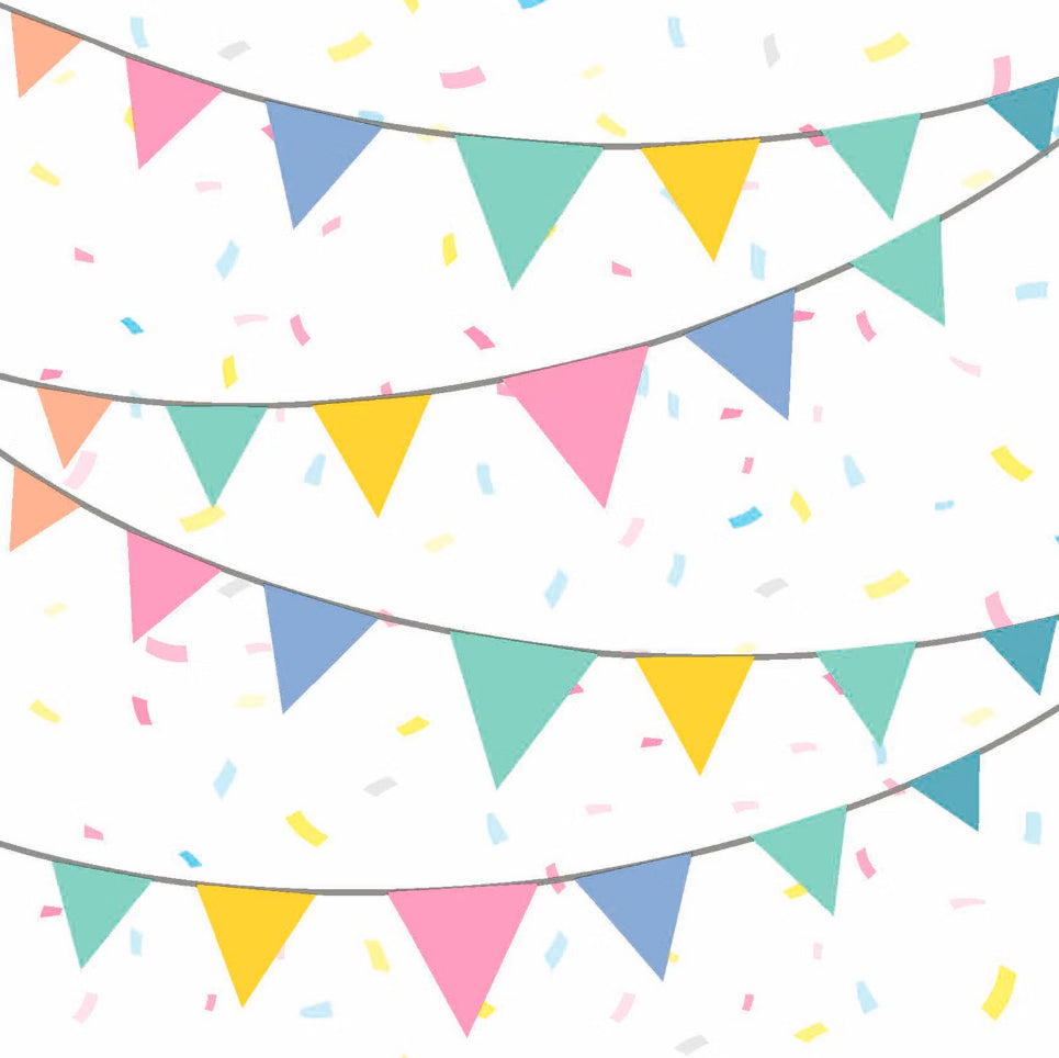Paper + Design Servietten Flaggen mehrfarbig – 33 × 33 cm, 3-lagig – 20 Stück