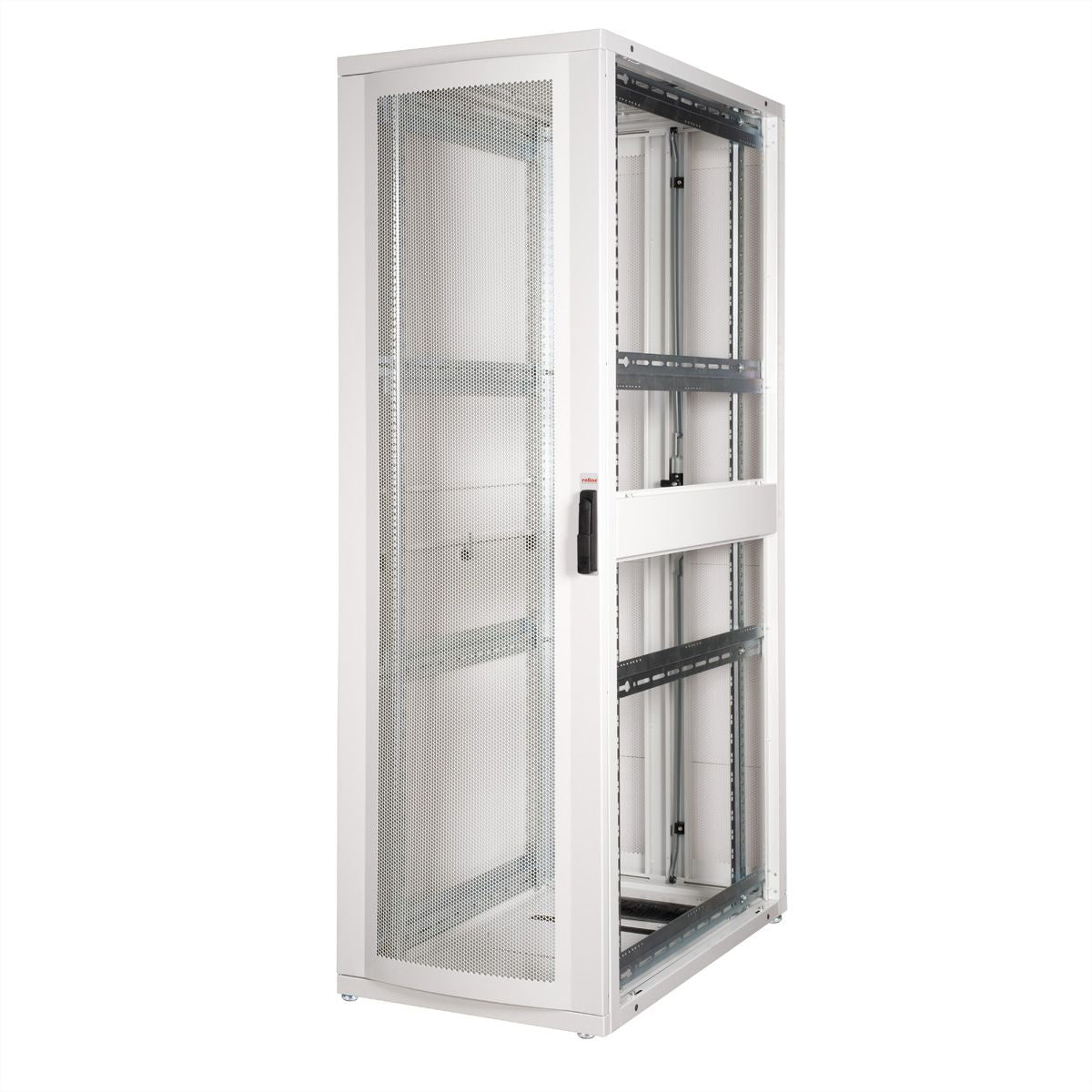 ROLINE Pro – 19" Netzwerkschrank 42U, IP20, abschliessbar, 600 × 1000 × 1970 mm, grau, Stahl