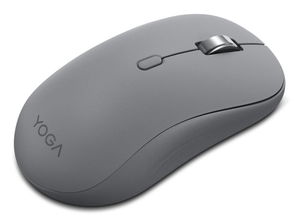 Lenovo Yoga Mouse Office – Maus – Kabellos (Bluetooth), 4000 DPI, beidhändig, Grau